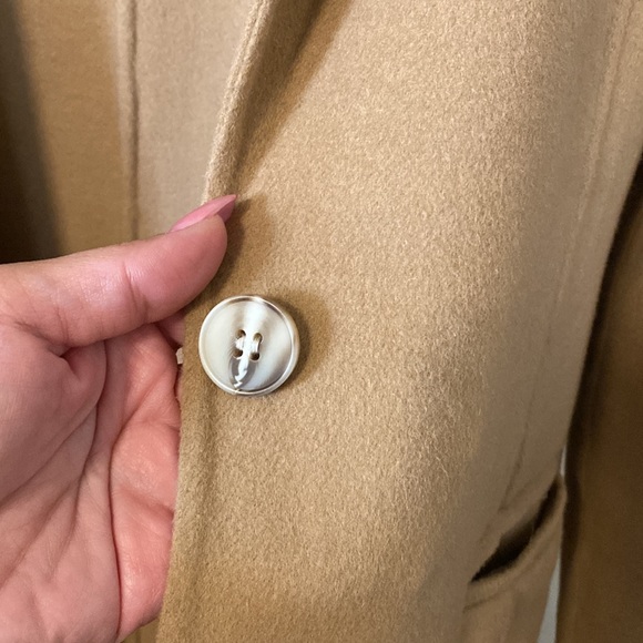 ๐ฅ๐๐ HOST PIC ๐๐๐ฅJoie Wool Trench Coat SZ Med Tan color 1 button closure - Picture 7 of 17